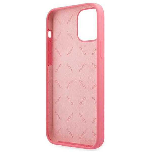 Cover GUESS Apple iPhone 12 Pro Max Peony Collection Fuchsia Hardcase
