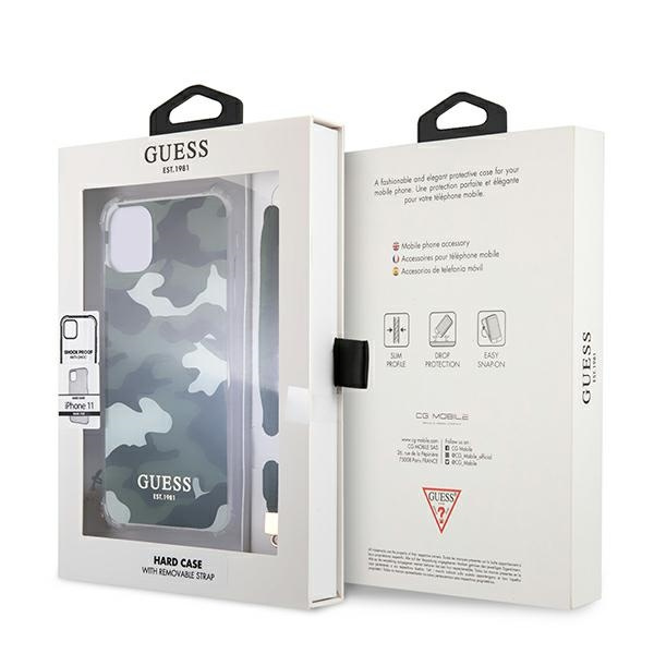 Case Guess GUHCN61KSARKA iPhone 11 6.1 "green / khaki hardcase Camo Collection CASE