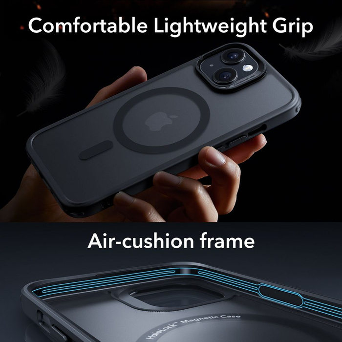 Etui ESR CLASSIC PRO SET HALOLOCK MAGSAFE IPHONE 15 FROSTED BLACK