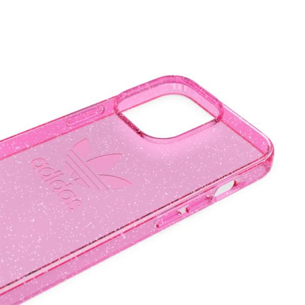 Adidas OR Protective iPhone 13 Pro / 13 6.1" Clear Case Glitter pink/pink 47121