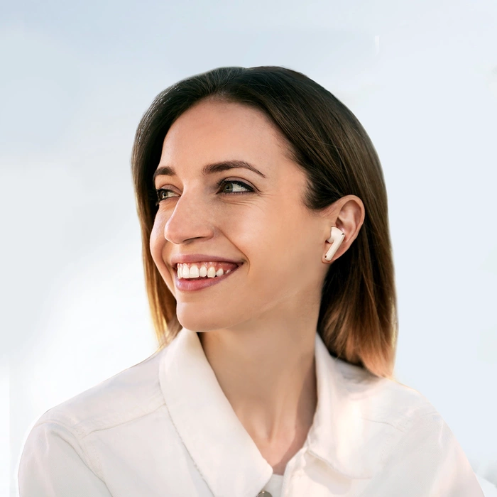 Cuffie wireless TWS Joyroom Funpods Series JR-FB1 Bluetooth 5.3 - beige