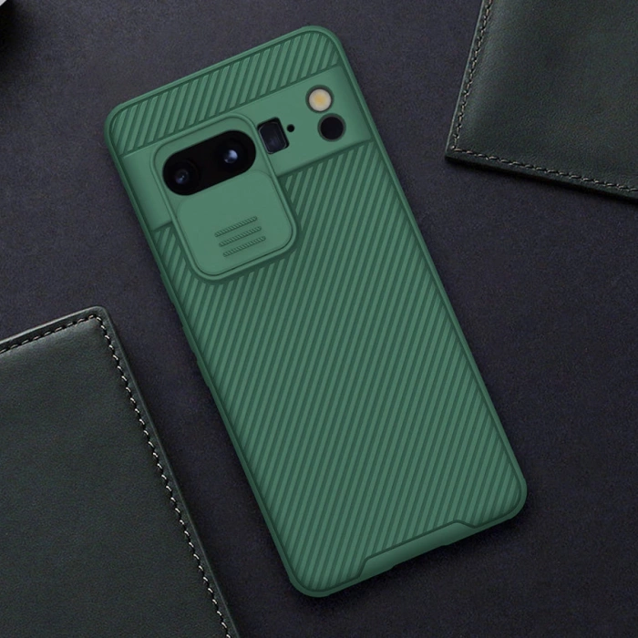 Etui z osłoną na aparat Nillkin CamShield Pro Case do Google Pixel 8 Pro - zielony
