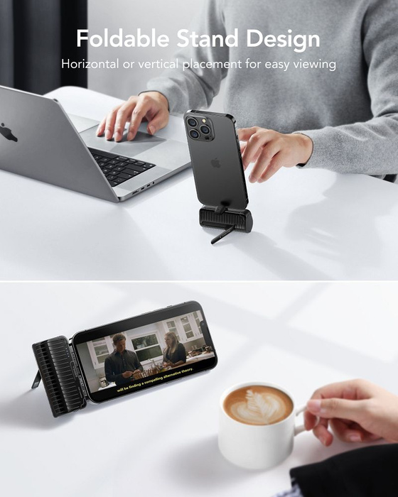 Powerbank Veger PlugOn (W0558P) PD QC3.0 2,4A 20W 5000 mAh z wbudowanym złączem Lightning czarny