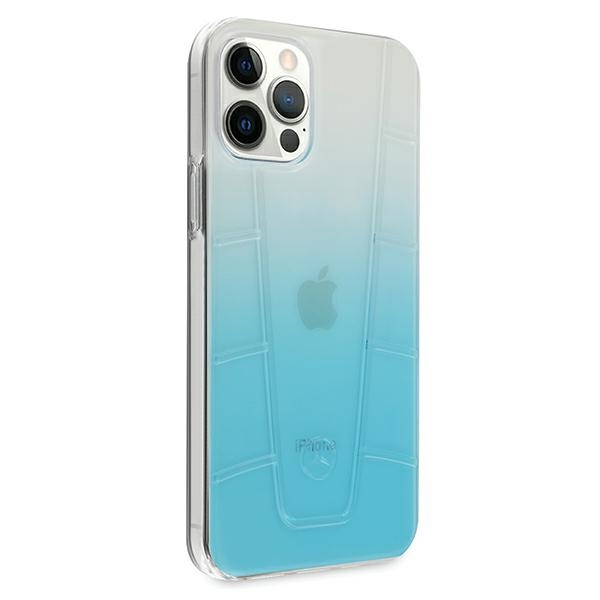 Mercedes Apple iPhone 12 Pro Max Transparent Line Blaue Hülle