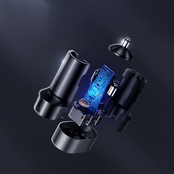 Joyroom Auto-Schnellladegerät 5x USB 6.2 A mit Verlängerungskabel schwarz (JR-CL03)