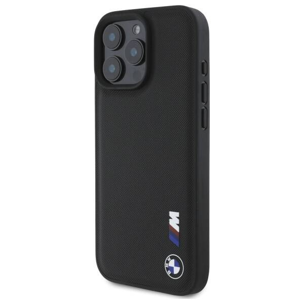 Coque BMW iPhone 16 Pro Max 6.9" noir/noircase Logo caoutchouc lisse