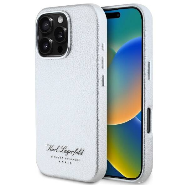 Etui Karl Lagerfeld iPhone 16 Pro 6,3" hardcase szary/grey hotel RSG