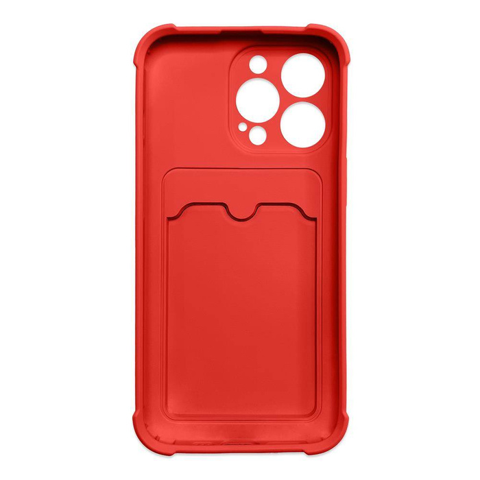 Carte Armor Case coque couverture pour Xiaomi Redmi Note 10 / Redmi Note 10S portefeuille de cartes silikonouveau blindé coque Air Bag rouge