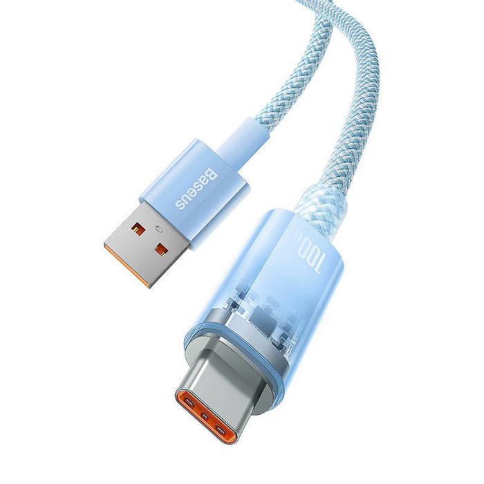 Kabel szybkiego ładowania Baseus USB do USB-C 6A,2m (Niebieski)