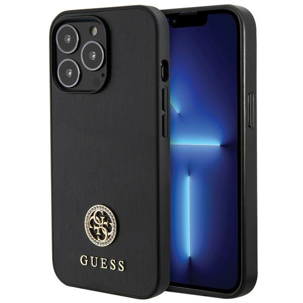 Guess GUHCP13XPS4DGPK iPhone 13 Pro Max 6.7" noir/noircase Strass Metal Logo