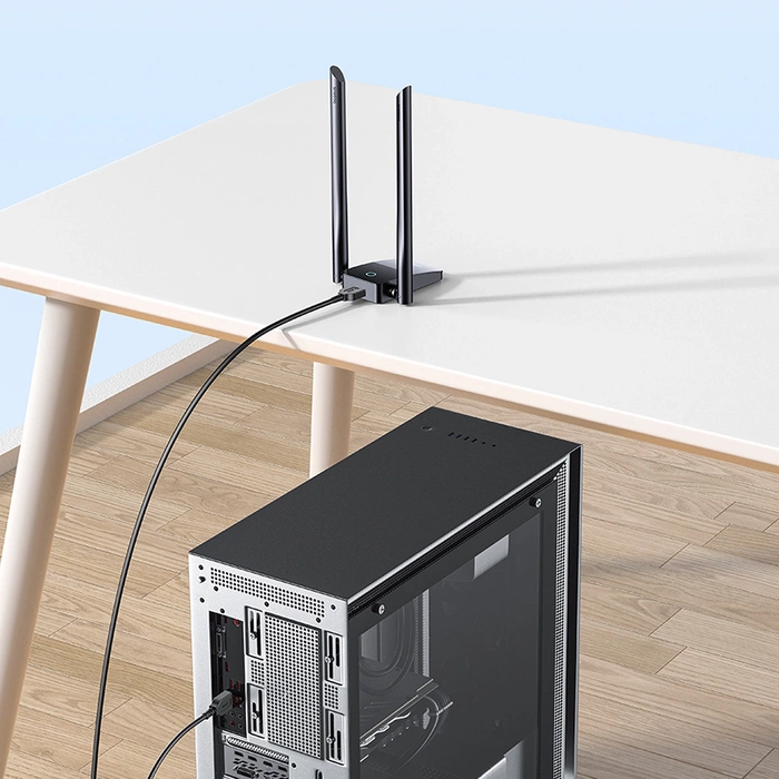 Baseus FastJoy B01317600111-05 1300 Mbit/s USB-Netzwerkkarte – Schwarz