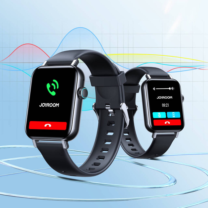 Smartwatch serie Joyroom Fit-Life con funzione di risposta alle chiamate IP68 nero (JR-FT5)