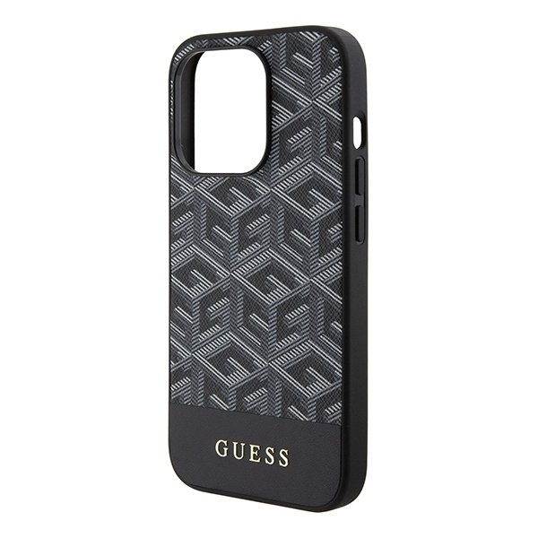 Etui Guess Guhmp15xhgcfsek Iphone 15 Pro Max 6.7" Czarny/black Hardcase Gcube Stripes Magsafe Case