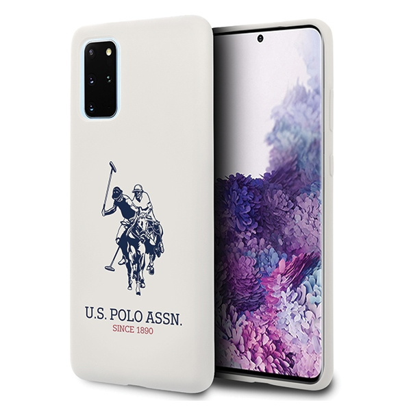 Pouzdro US POLO Samsung Galaxy S20 Plus Silicone Collection White Case
