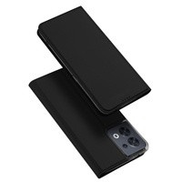 Etui Dux Ducis Skin Pro pour Oppo Reno 8 flip cover card wallet stand noir