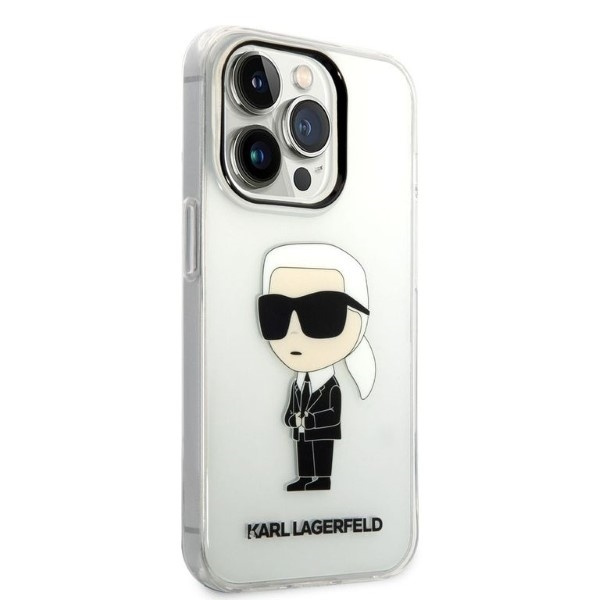 Case Karl Lagerfeld iPhone 14 Pro Max 6.7" transparent hardcase Ikonik Karl Lagerfeld