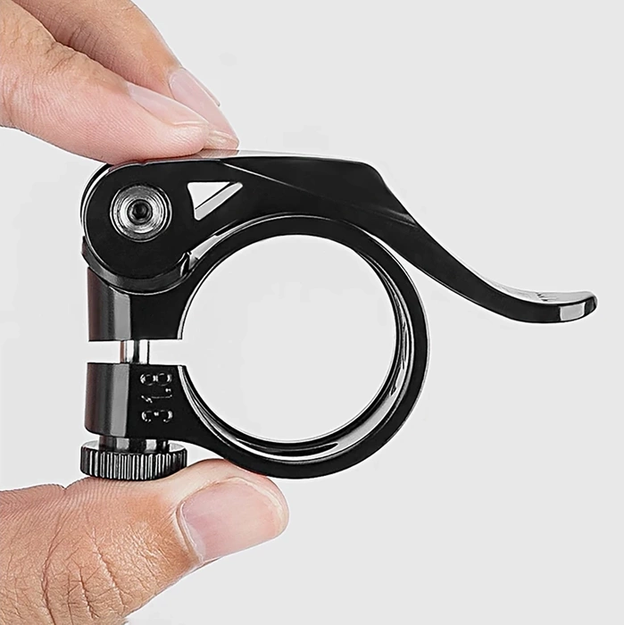 Rockbros 41210092001 bicycle seat clamp with quick release - black