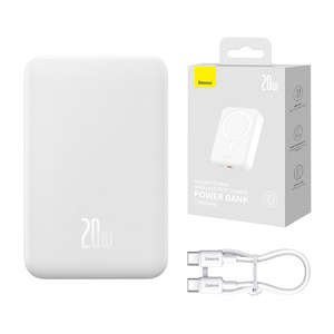 Powerbank Baseus Magnetic Mini 20000mAh 20W (white)