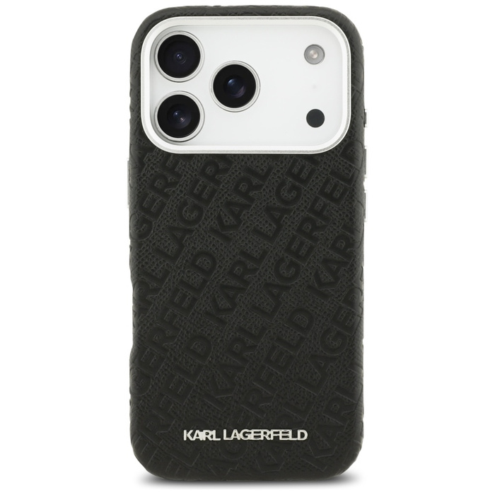 Etui Karl Lagerfeld FW Stamped Karl      MagSafe do iPhone 17 Pro czarny