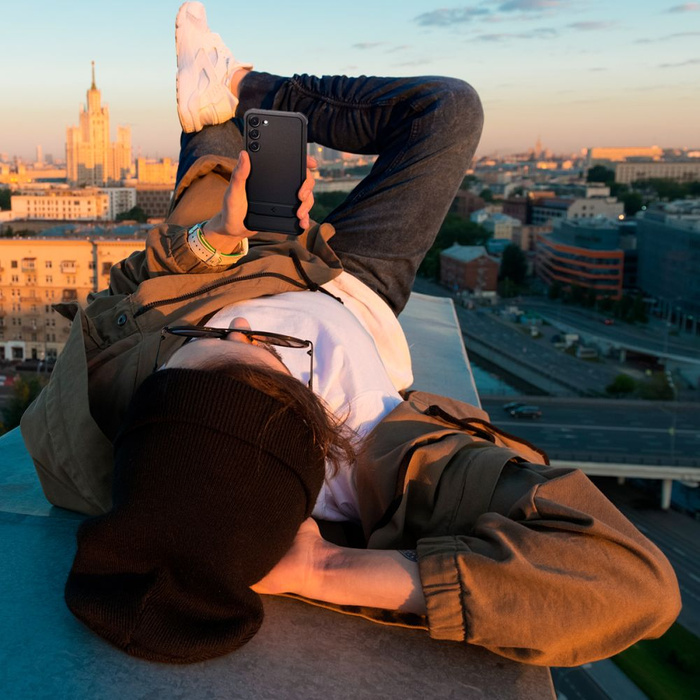 Funda Spigen Rugged Armor GALAXY S23+ PLUS MATTE NEGRO