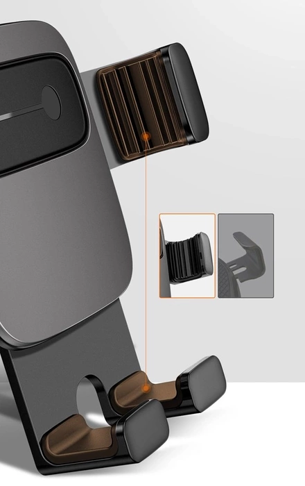 Baseus Cube Gravity Autohalterung für das Lüftungsgitter Luftzufuhr für das Telefon schwarz (SUYL-FK01)
