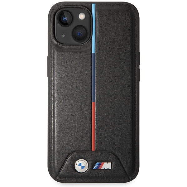 Cover Bmw Bmhcp15s22pvtk IPhone 15 / 14 / 13 6,1" nero/nero Hardcase M Quilted Tricolor Case
