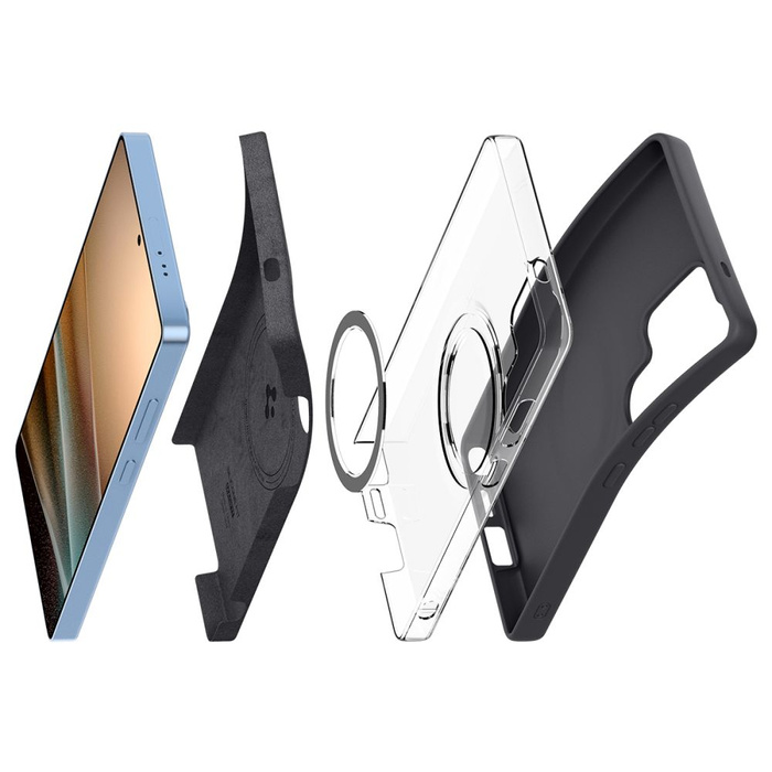 Spigen Mag MagSafe SILICONA FIT GALAXY S25 ULTRA NEGRO