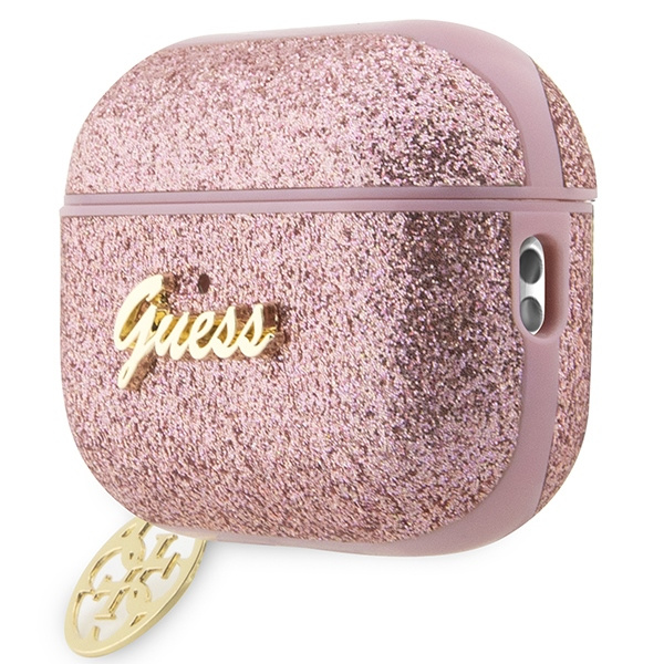 Case Guess GUAP2GLGSHP AirPods Pro 2 cover pink/pink Glitter Flake 4G Charm Case