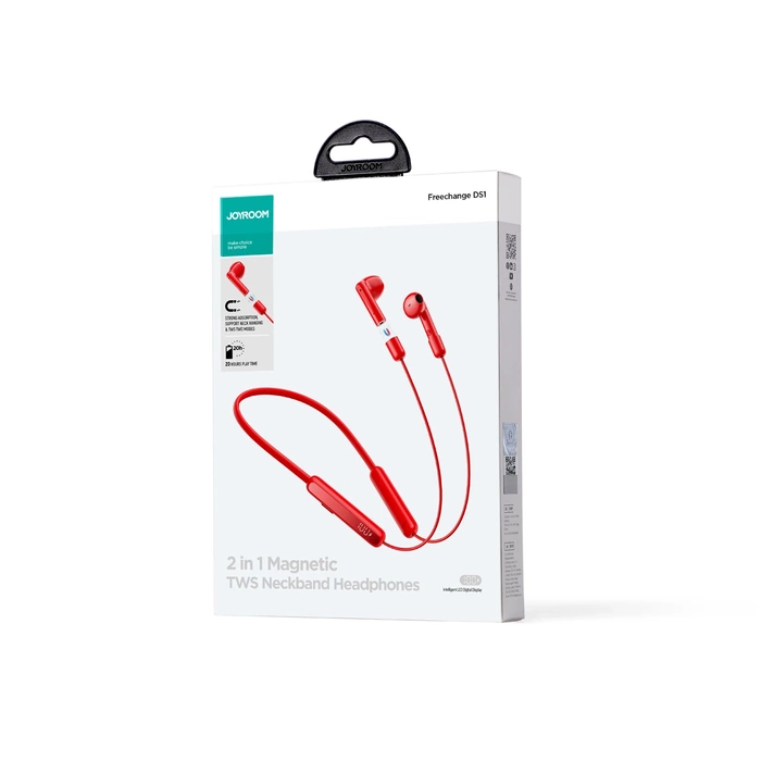Joyroom JR-DS1 sports wireless neckband headphones - red