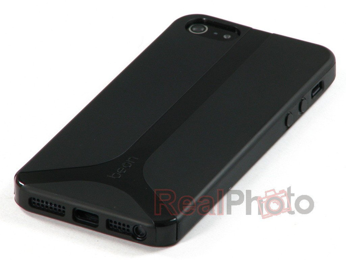 Pouzdro iPhone 5 5S SE BEON Černý kryt 