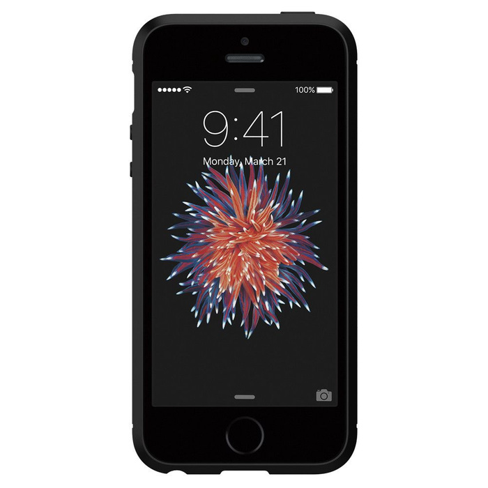 Telefontok SPIGEN Robusztus páncélzat Apple Iphone 5S SE fekete fekete fekete tok