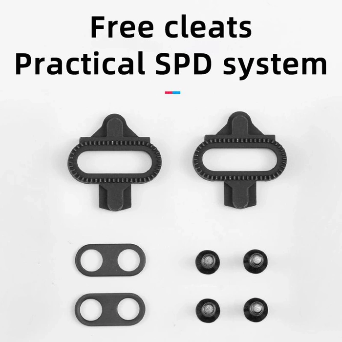 Set pedali bicicletta in lega di alluminio Rockbros PD15-BK - neri