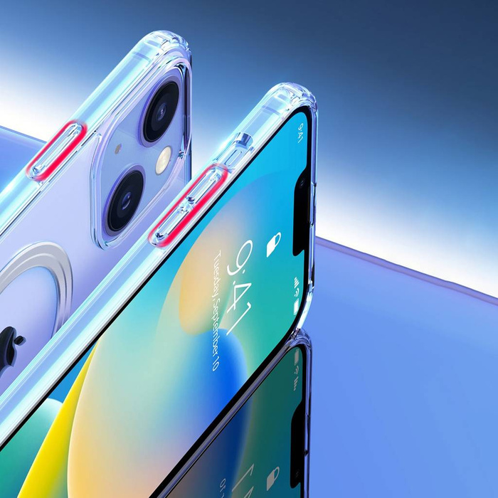 Dux Ducis Clin Magnethülle für iPhone 14 Max kompatibel mit MagSafe transparent