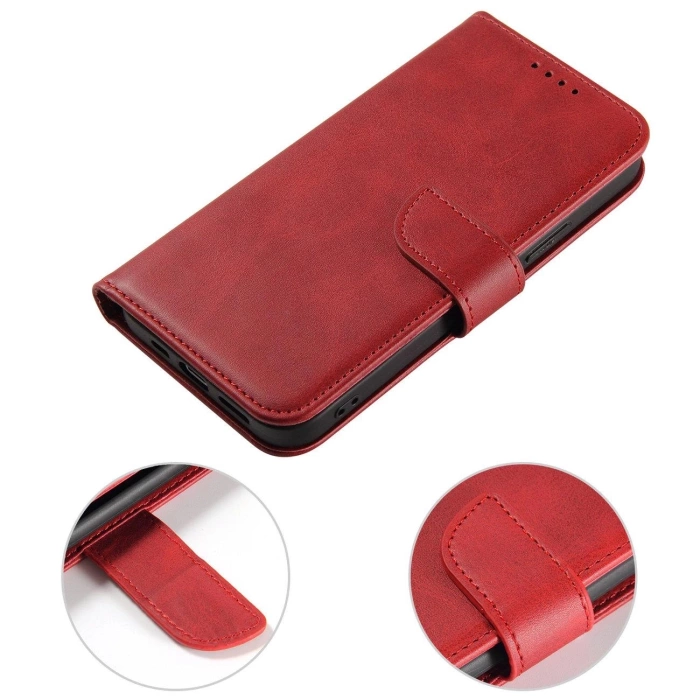 Magnet Case mit Klappe für Samsung Galaxy A56 - rot