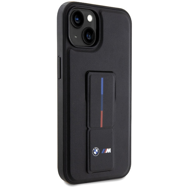 Hülle BMW BMHCP15S22GSLK iPhone 15 / 14 / 13 6,1" schwarz/schwarz hartcase Grip Hot Stamp Case