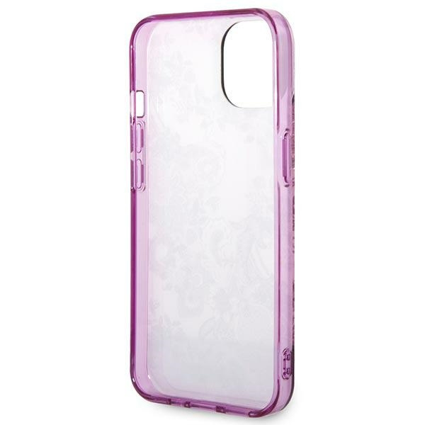Hülle Guess GUHCP14MHGPLHF iPhone 14 Plus 6,7" fuchsia/fuschia hartcase Porzellan Kollektion
