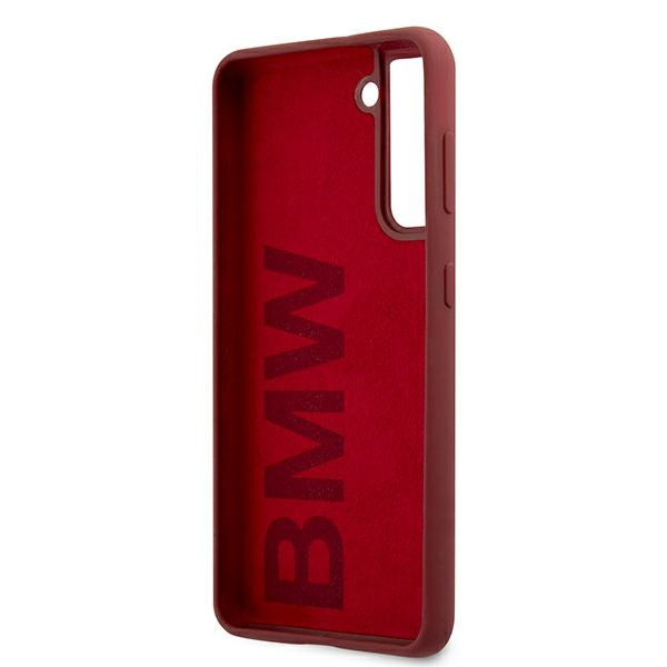Case BMW BMHCS21SSLBLRE S21 G991 red / red hardcase Silicone Signature Logo