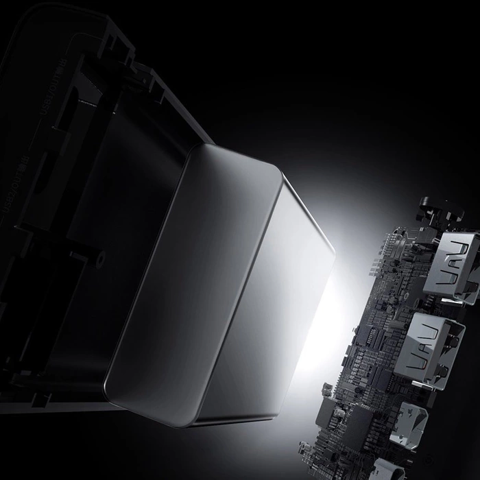 Banque d&#39;alimentation Baseus Adaman 2x USB / 1x USB Type C / 1x micro USB 20000mAh 65W Charge rapide 4.0 Power Delivery Noir (PPIMDA-D01)