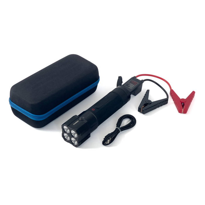 Choetech jump starter con powerbank 8000mAh - Linterna LED negra (TC0016)