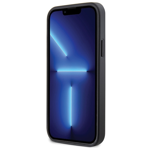 Guess GUHCP12MP4TDSCPK iPhone 12 / 12 Pro 6.1" schwarz/schwarz hartcase Crossbody 4G Metall Logo