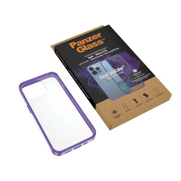 PanzerGlass ClearCase iPhone 13 Pro 6.1" Antibakteriell Militärische Qualität Grape 0337