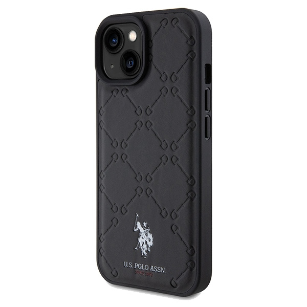 Etui US Polo USHCP15SPYOK iPhone 15 / 14 / 13 6.1" czarny/black Yoke Pattern Case