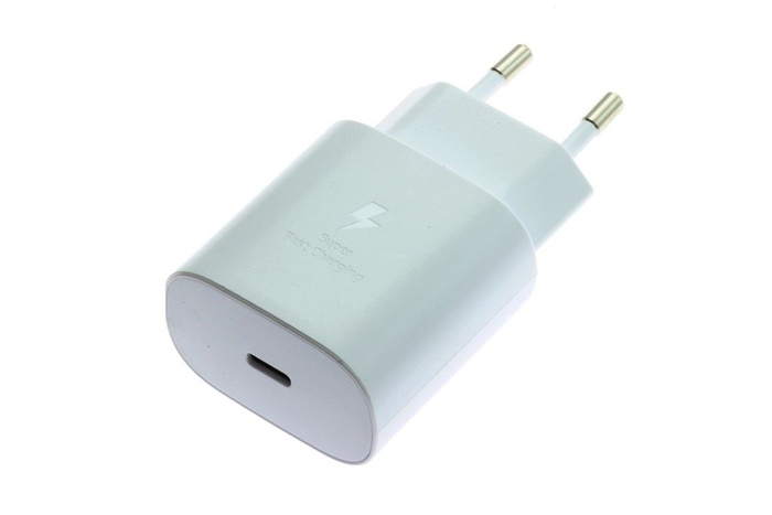 Original SAMSUNG EP-TA800 Super Fast Charging +  USB-C Blanco