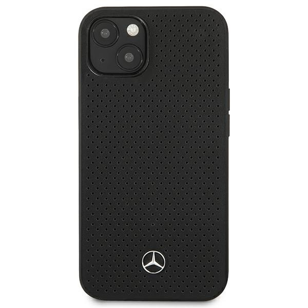 Mercedes MEHCP13MDELBK iPhone 13 6.1" black/black hardcase Leather Perforated