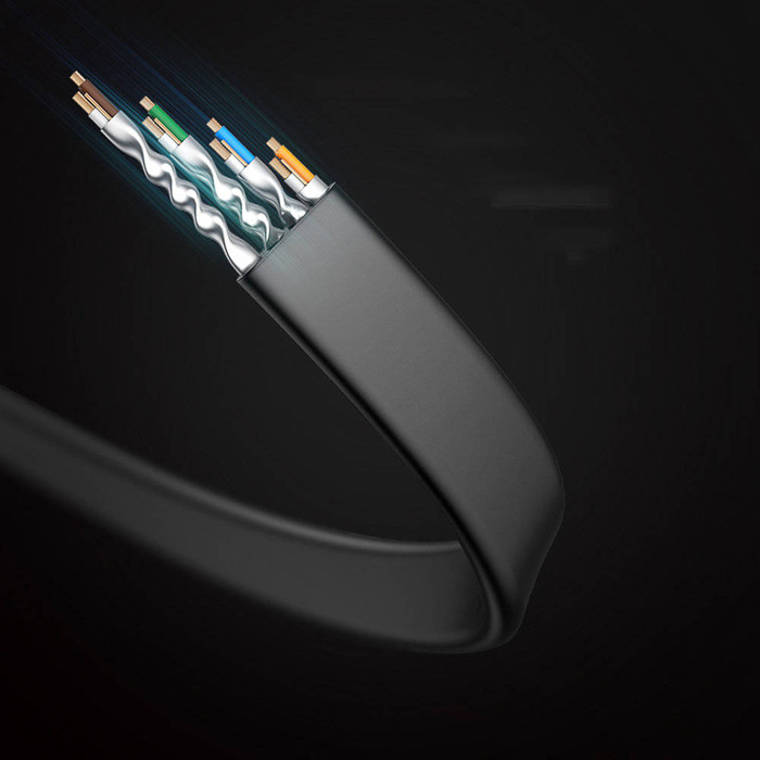 Ugreen LAN cable Ethernet Cat.8 U / FTP flat 1m black (NW134)