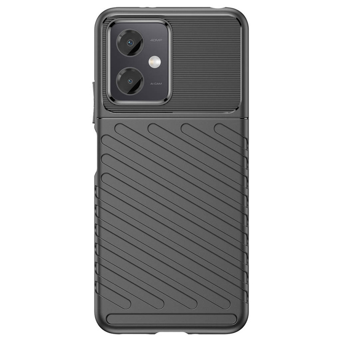 Thunder Case Xiaomi Poco X5 5G / Redmi Note 12 5G funda armadura de silicona negra