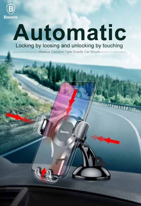 BASEUS Osculum Schwerkraft CAR Cockpit Halterung Schwarz