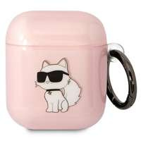 Karl Lagerfeld KLA2HNCHTCP Airpods 1/2 cover pink/pink Iconic Choupette