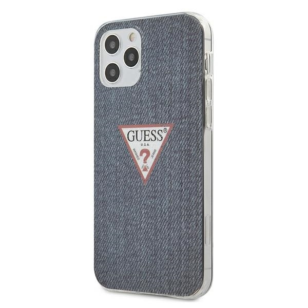 Cover GUESS Apple iPhone 12 12 Pro Jeans Collection GUHCP12MPCUJULDB Blu navy Hardcase