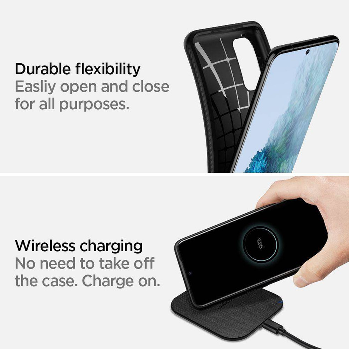 Case Spigen Samsung Galaxy S20 Liquid Air MATTE Black Case